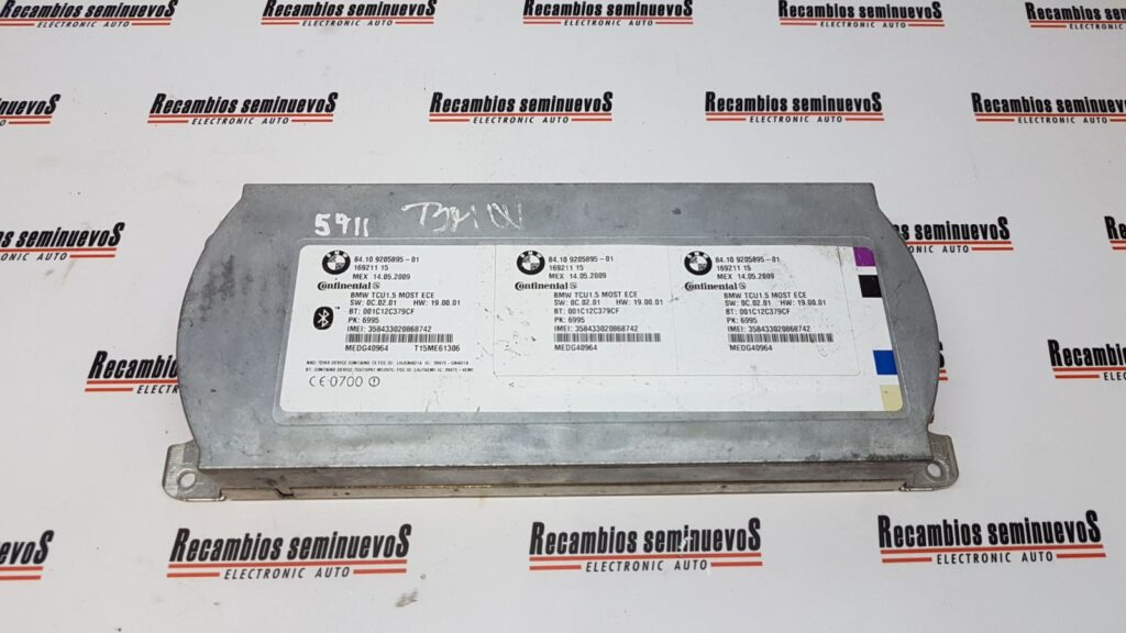 Calculator BLUETOOTH CONTINENTAL BMW 520 84.10 9205895-01 / 84 10 9205895 01 / 8410920589501 / 169211 15 / 16921115 / TCU1.5 / TCU1 5 / TCU15 / T15ME6130684.10 9205895-01 / 84 10 9205895 01 / 8410920589501 / 169211 15 / 16921115 / TCU1.5 / TCU1 5 / T