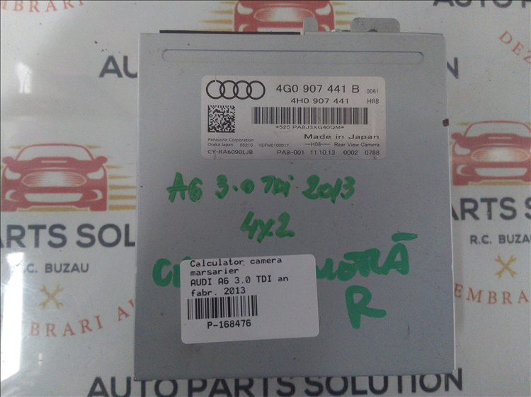 Calculator camera marsarier AUDI A6 3.0 TDI an fabr. 2013