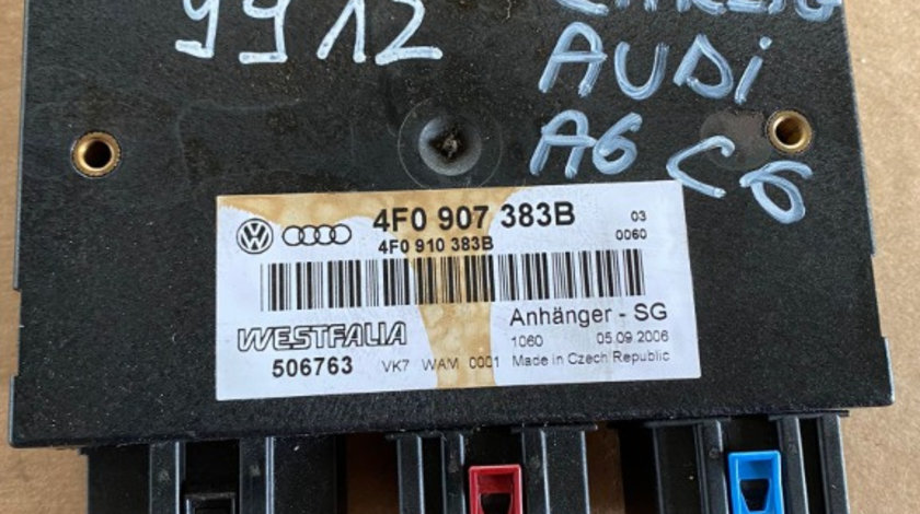 Calculator carlig remorcare Audi A6 C6 cod piesa 4F0907383B