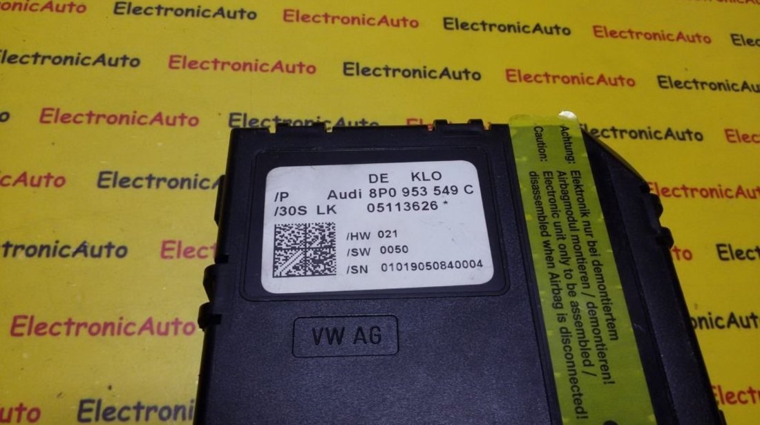 Calculator coloana volan Audi A3 8P0953549C, 05113626