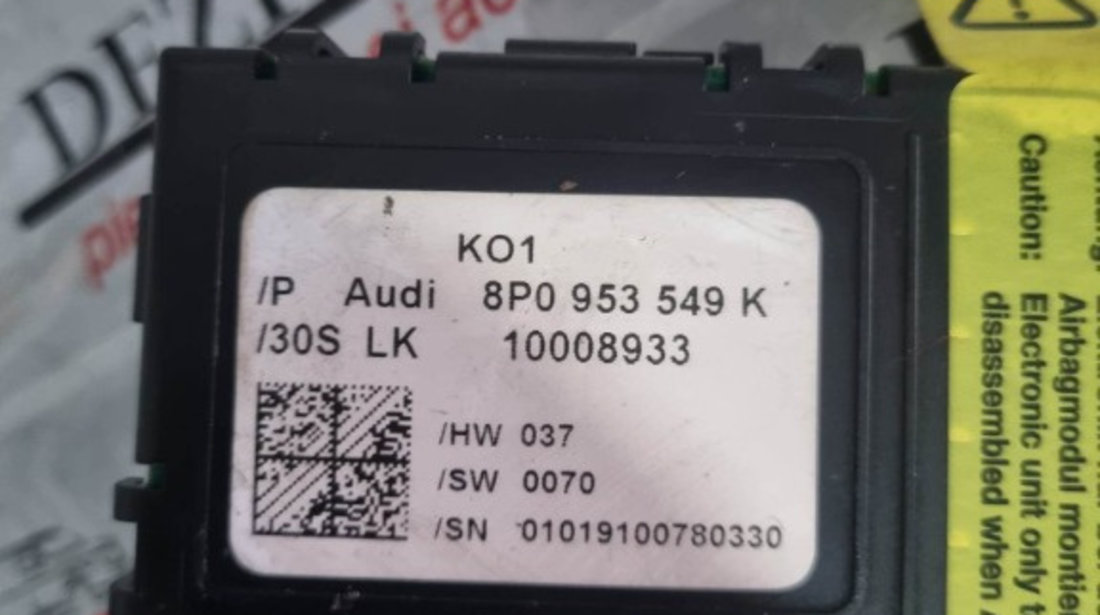 Calculator coloana volan Highline Audi TT cod piesa : 8P0953549k
