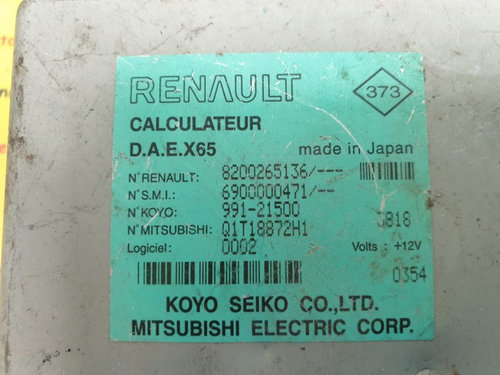 Calculator Coloana Volan Renault Clio, 8200265136, 6900000471, 99121500