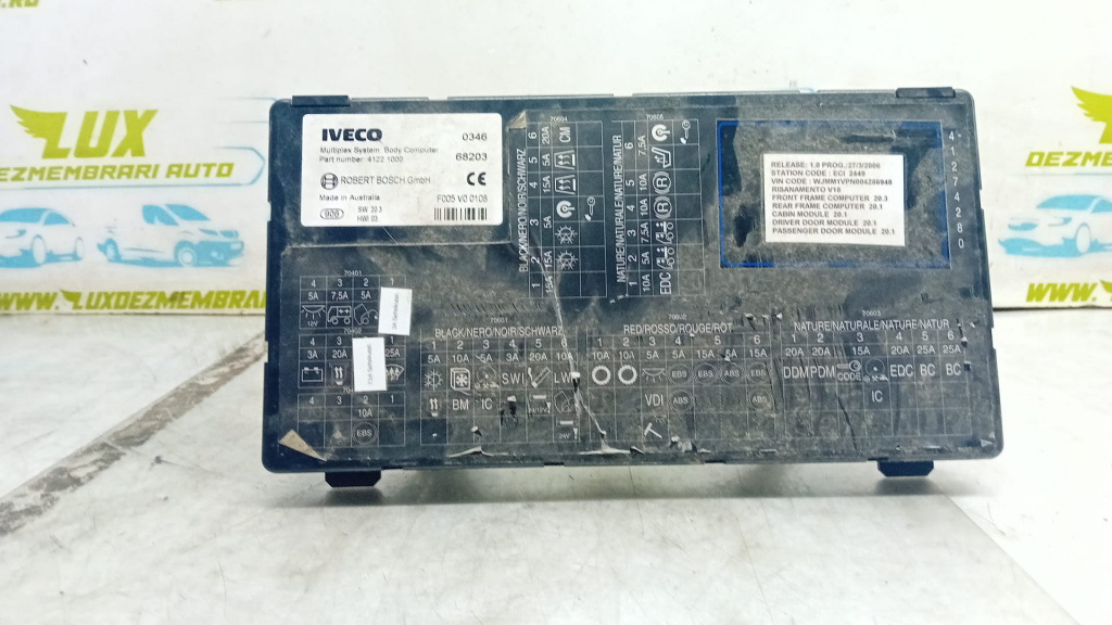 Calculator computer bord 41221000 IVECO Stralis generatia [2002 - 2007]