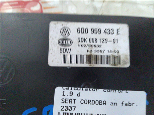 Calculator confort 1.9 d SEAT CORDOBA an fabr. 2007