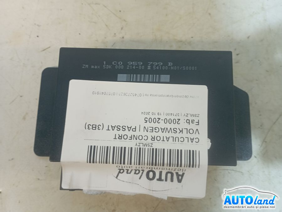 Calculator Confort 1c0959799b Volkswagen PASSAT 3B3 2000-2005