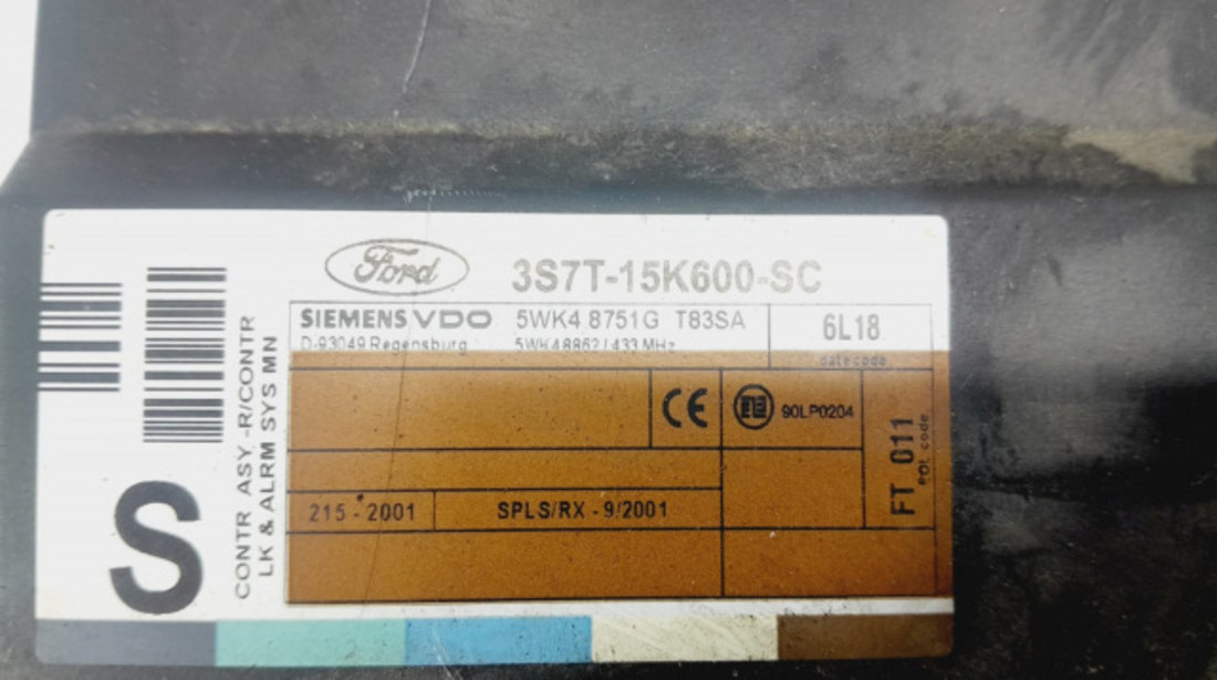 Calculator confort 3s7t-15k600-sc 2.0 tdci Ford Mondeo 3 [2000 - 2003]