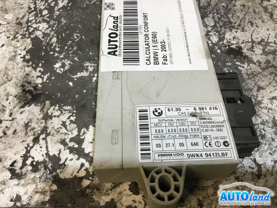 Calculator Confort 6981416 BMW 5 E60 2003