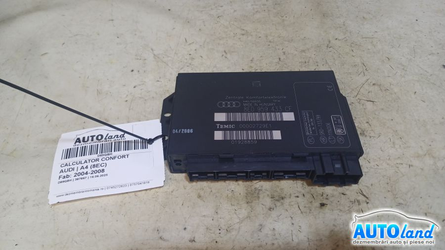 Calculator Confort 8e0959433cf Audi A4 8EC 2004-2008