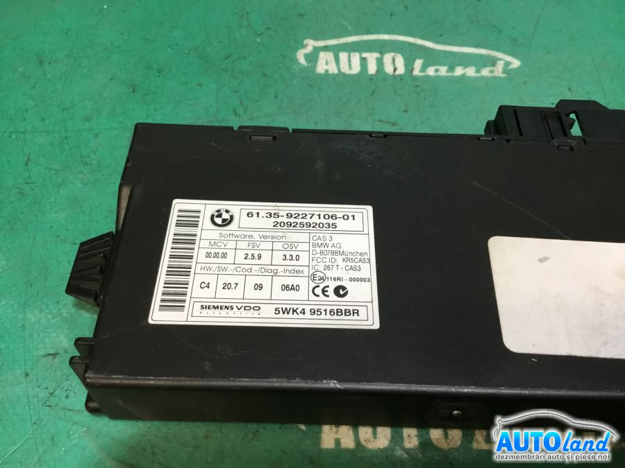 Calculator Confort 9227106 BMW X6 2011