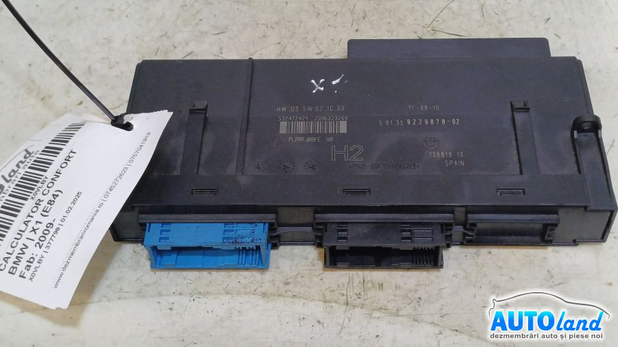 Calculator Confort 9229878 BMW X1 E84 2009