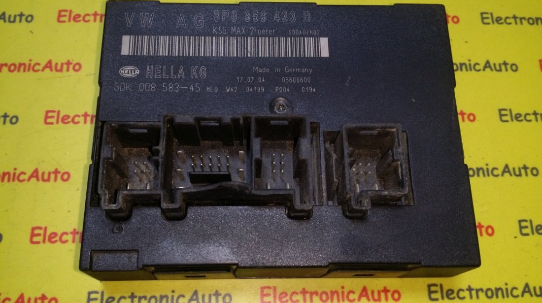 Calculator confort AUDI A3, 8P0 959 433 B, 8P0959433B, 5DK00858345