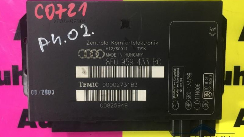 Calculator confort Audi A4 (2004-2008) [8EC, B7] 8e0 959 433 bc