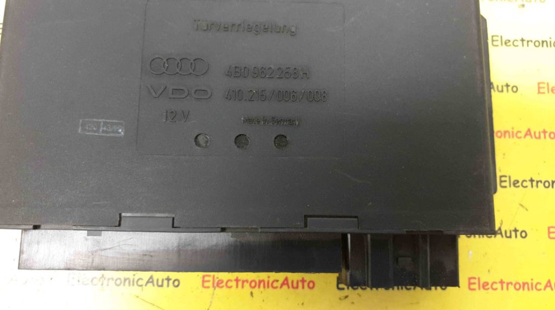 Calculator confort Audi A4 4B0962258H
