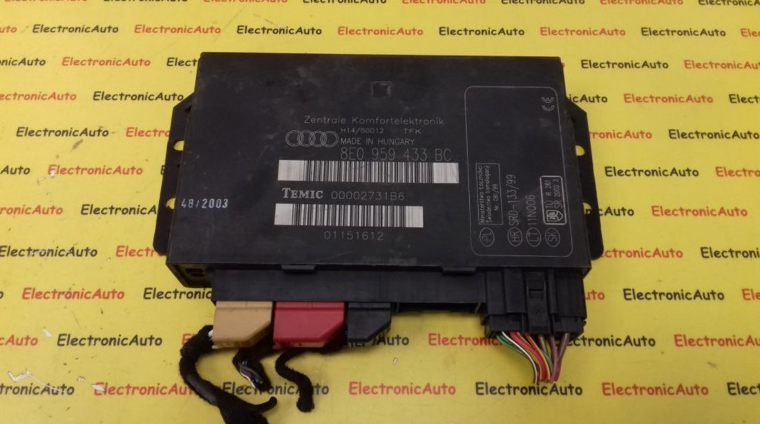 Calculator Confort Audi A4, 8E0959433BC