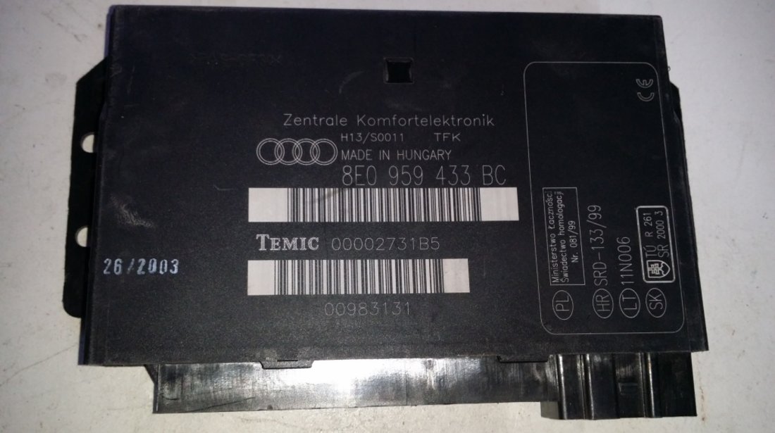 Calculator confort Audi A4 8E0959433BC