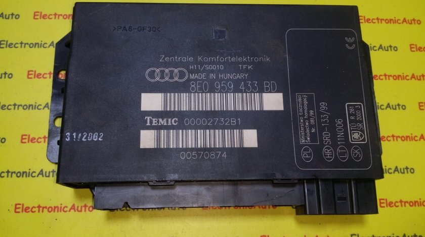 Calculator confort Audi A4 8E0959433BD