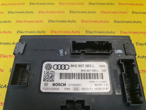 Calculator Confort Audi A4, 8K0907063L, F005V00854, BCM110,
