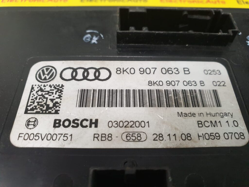 Calculator Confort Audi A5 1.8TFSi, 8K0907063B, F005V00751, BCM11.0