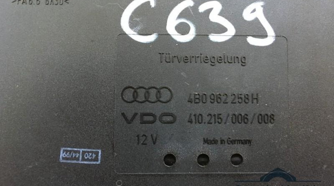 Calculator confort Audi A6 (1997-2004) [4B, C5] 4b0962258h