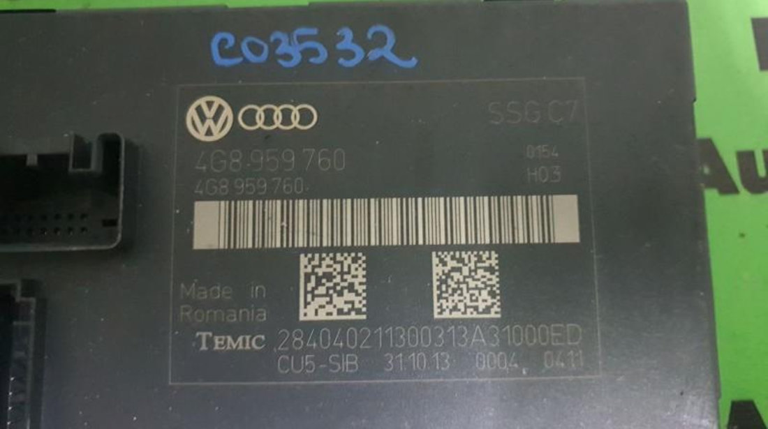 Calculator confort Audi A6 (2010->) [4G2, C7] 4g8959760