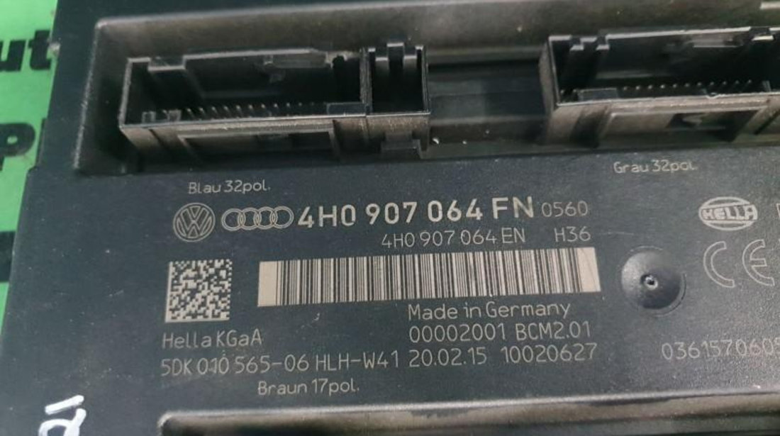 Calculator confort Audi A6 (2010->) [4G2, C7] 4h0907064fn