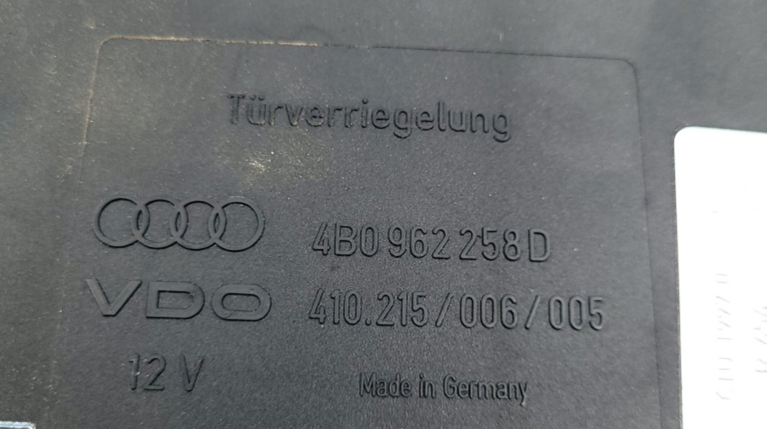 Calculator Confort Audi A6 (4B, C5) 1997 - 2005 4B0962258D, 4B0 962 258 D, 410215006005, 410 215 006 005