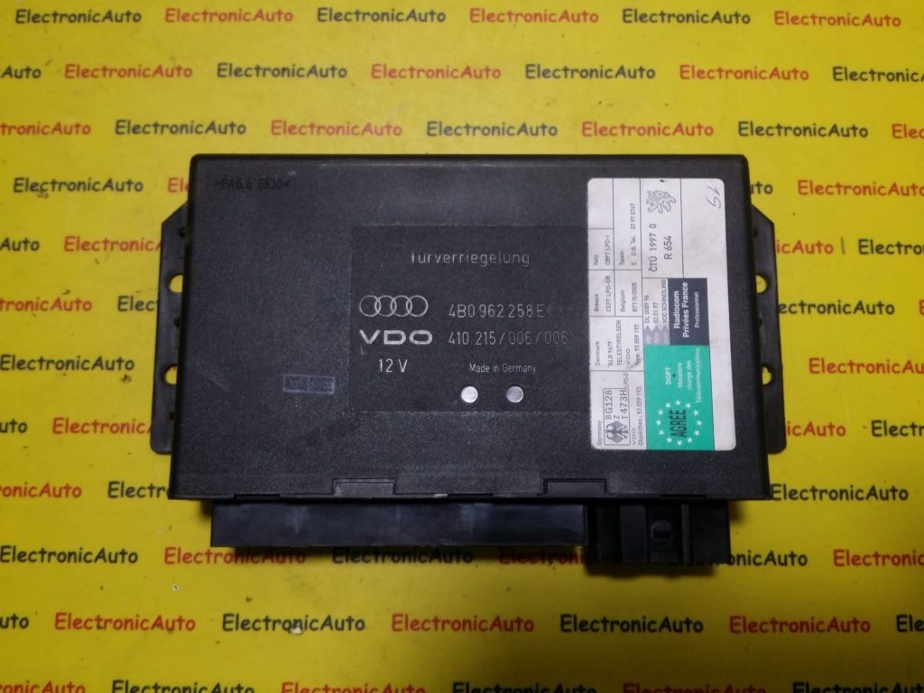 Calculator confort Audi A6, 4B0962258E, 410215006006,