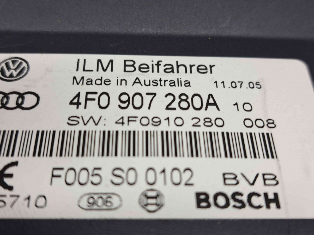 Calculator confort Audi A6 (4F2, C6) [Fabr 2004-2010] 4F0907280A 2.7 TDI BPP 132KW / 180CP