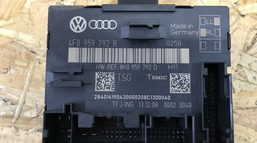 Calculator confort Audi A6 Av 2.0 TDI e A6 combi 2009 (4F0959792R)