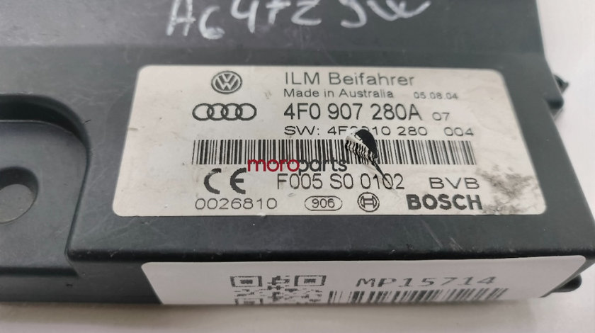 Calculator confort Audi A6 C6 (4F2) Sedan 2006 2.7 TDI OEM 4F0907280A
