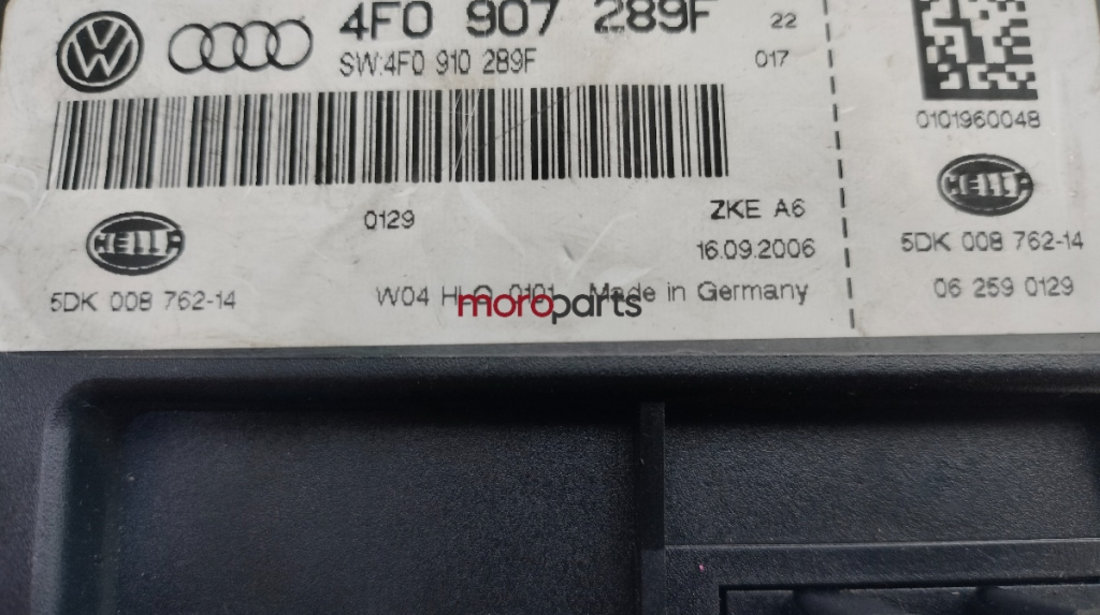 Calculator confort Audi A6 C6 (4F2) Sedan 2006 2.7 TDI OEM 4F0907289F
