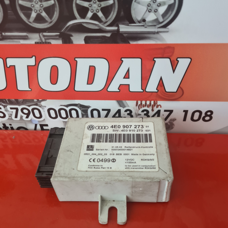 Calculator confort Audi A8 (2002-2009) [4E] D3 3.0 Motorina 2006, 4E0907273