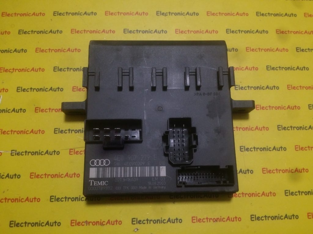 Calculator confort Audi A8, 4E0907279E, 4E0910279E,