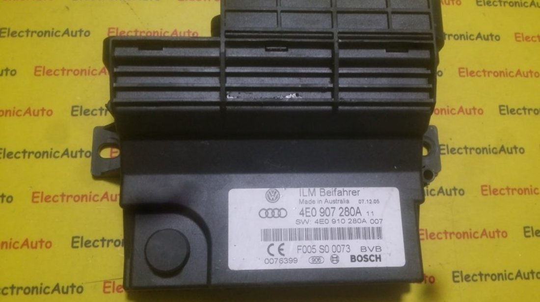 Calculator confort Audi A8 4E0907280A, 4E0910280A