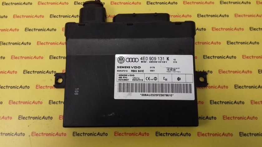 Calculator Confort Audi A8, 4E0909131K, 4E0910131