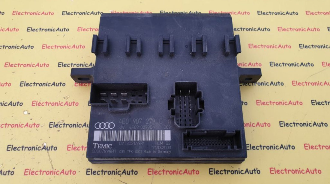 Calculator Confort Audi A8 D3, 4E0907279C, 4E0910279C