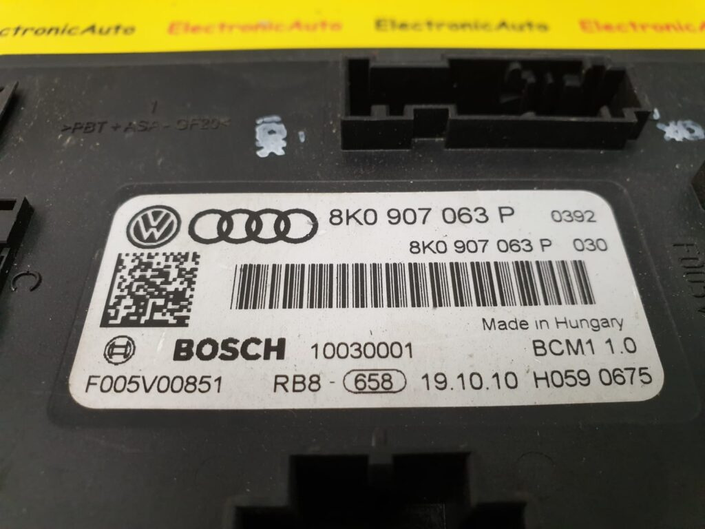 Calculator Confort Audi Q5, 8K0907063P, BCM110, F005V00851,