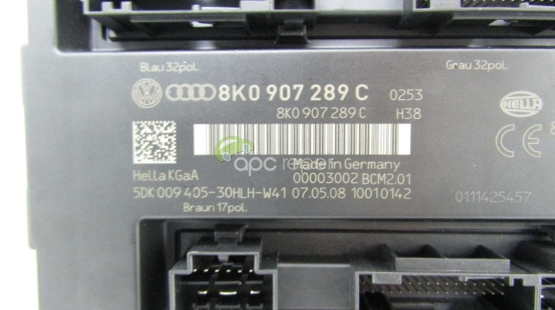Calculator Confort (BCM 2) Audi A5 8T / A4 B8 8K - Cod: 8K0907289C