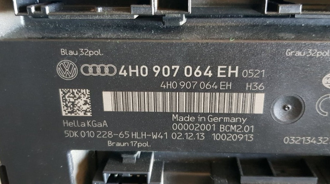 Calculator confort / BCM Audi A6 C7 4G Facelift cod 4h0907064eh