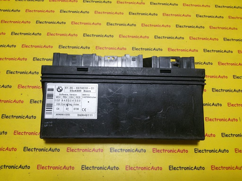 Calculator Confort BCM BMW E60 5 Series, 6135697431001, 5WK49111,