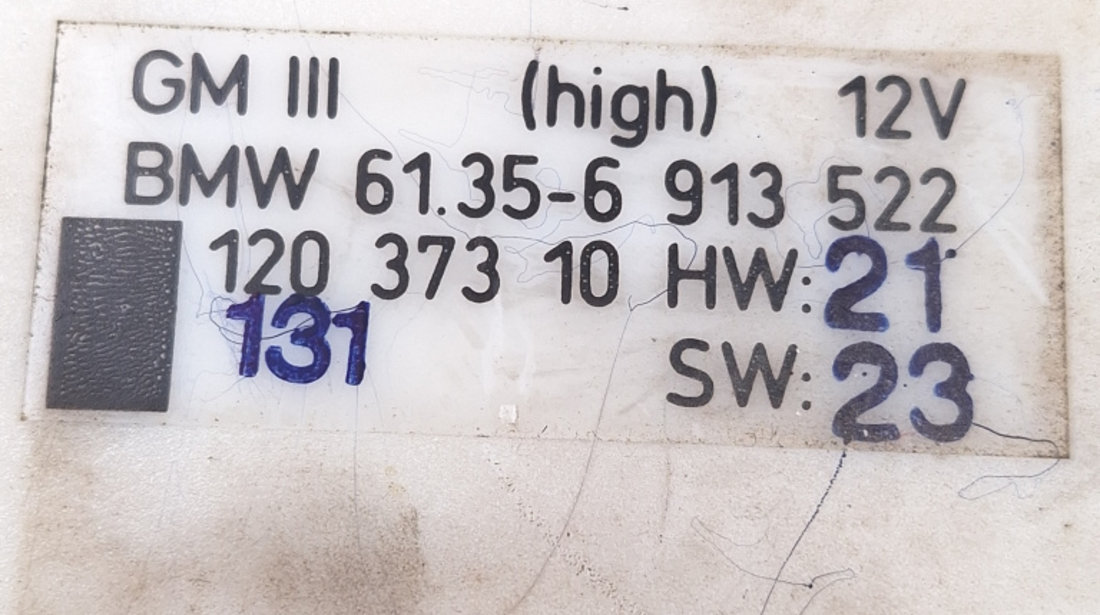 Calculator Confort BMW 5 (E39) 1995 - 2004 6913522, 61356913522, 6135-6913522, 61.35-6 913 522, 12037310, 120 373 10, 5DK00704718, 5DK-007-047-18