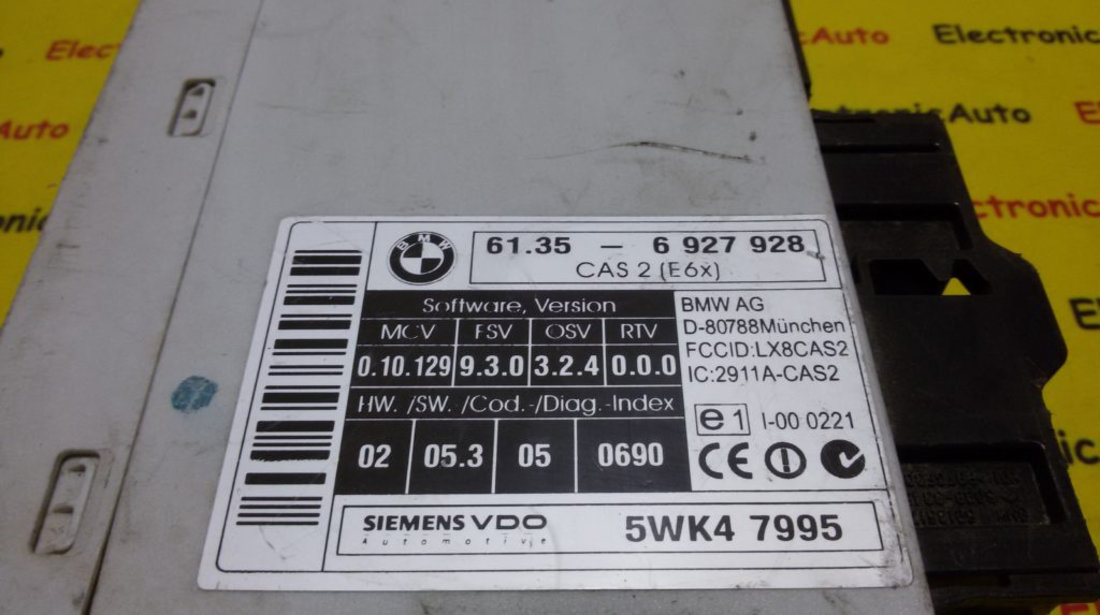 Calculator confort BMW 530D 61356927928, 5WK47995
