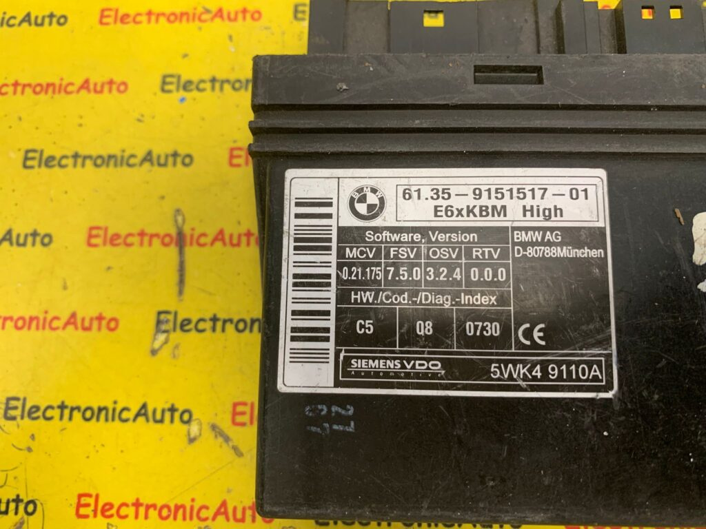 Calculator confort BMW, 6135915151701, 5WK49110A,