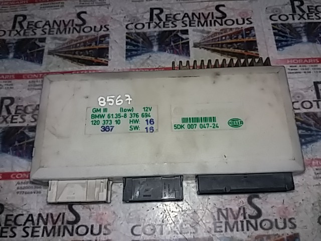 Calculator CONFORT BMW E39 SERIE 5 61.35-8 376 694 / 61 35 8 376 694 / 61358376694 / 120 373 10 / 12037310 / 5DK 007 047-24 / 5DK 007 047 24 / 5DK0070472461.35-8 376 694 / 61 35 8 376 694 / 61358376694 / 120 373 10 / 12037310 / 5DK 007 047-24 / 5DK 0