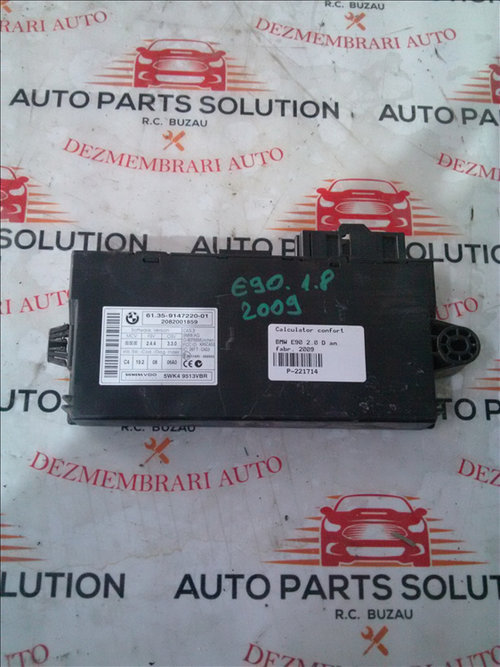 Calculator confort BMW E90 2.0 D an fabr. 2009