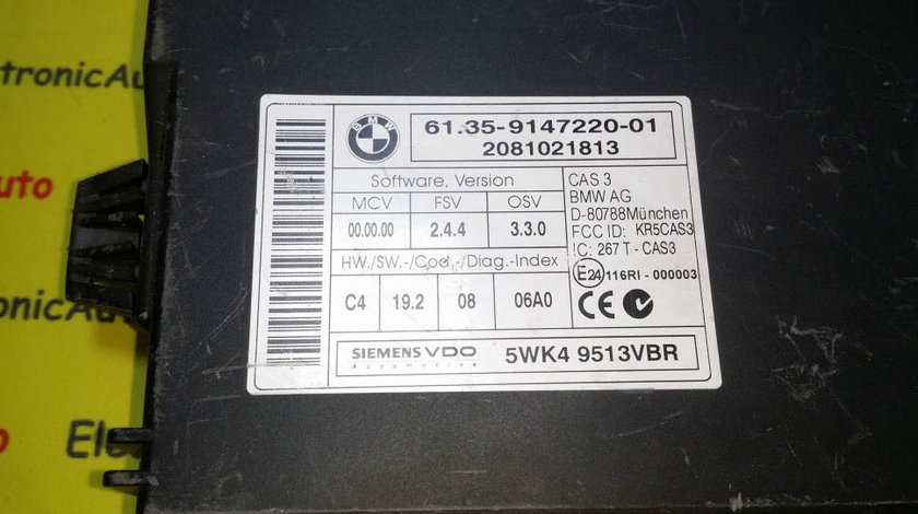 Calculator confort BMW E90 6135914722001