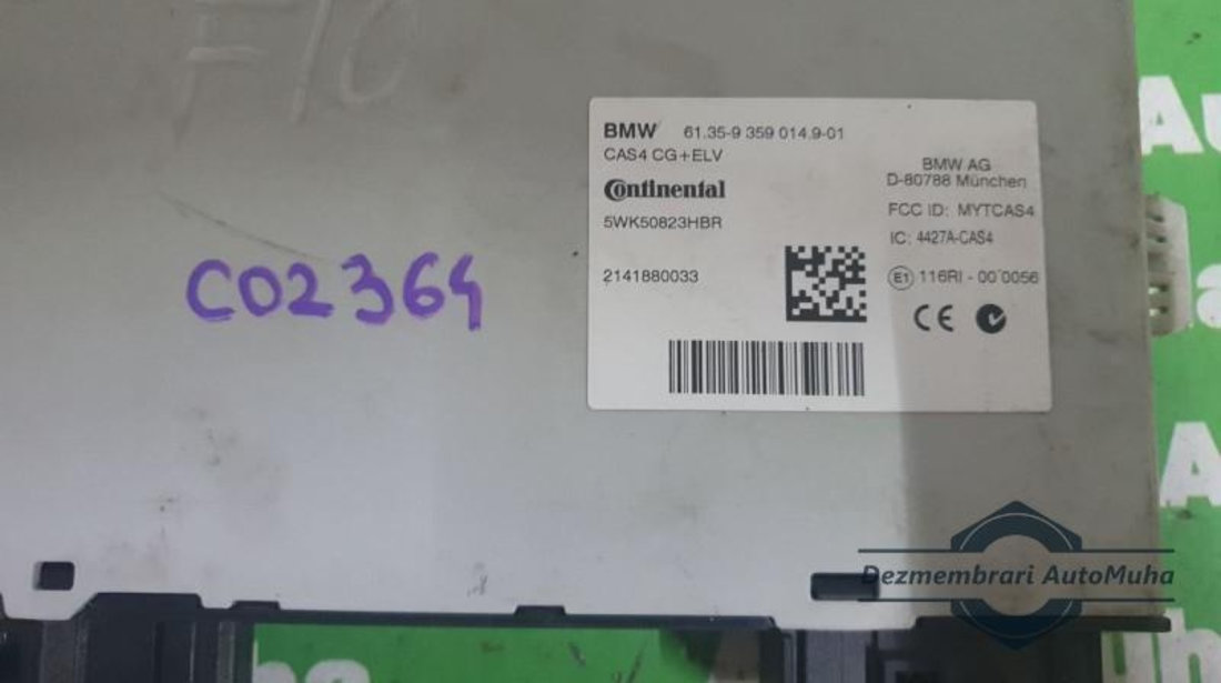 Calculator confort BMW Seria 5 (2010->) [F10] 61 35 9 359 014 9