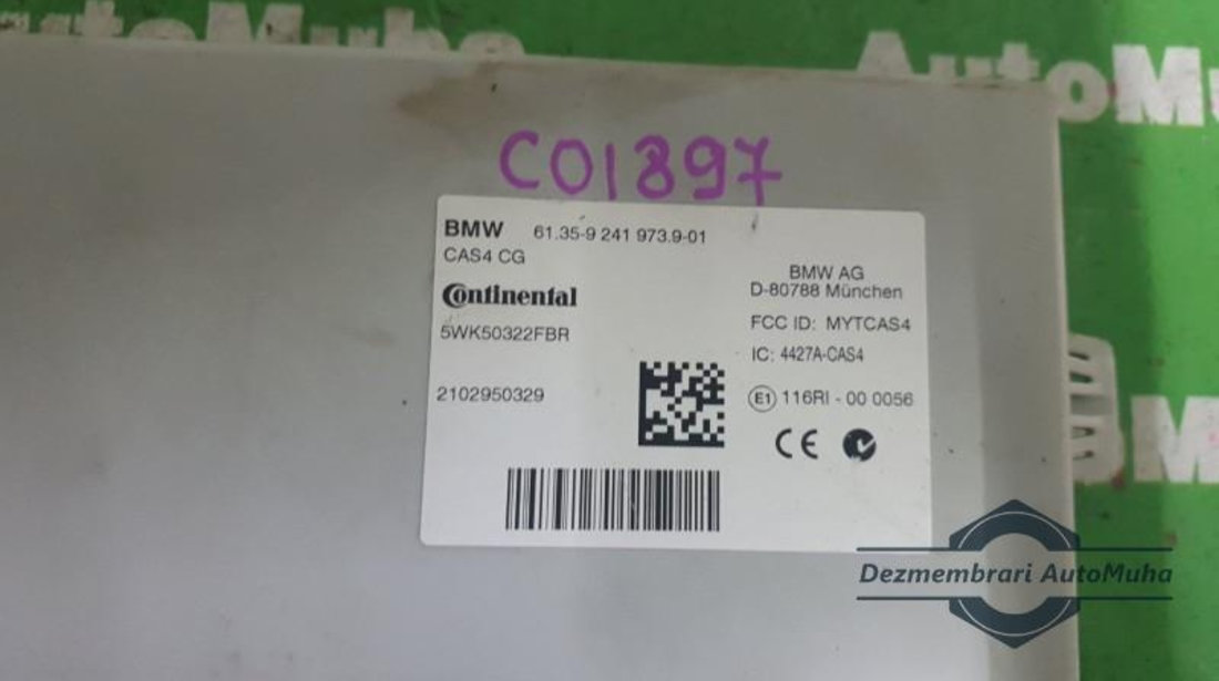 Calculator confort BMW Seria 5 (2010->) [F10] 61359241973