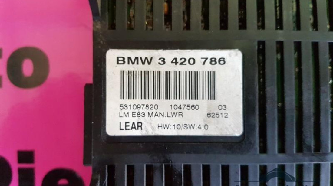 Calculator confort BMW X3 (2004->) [E83] 3420786