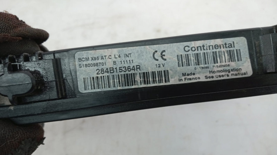 Calculator confort BSM 284b15364r 1.5 dci k9k Renault Megane 3 [2008 - 2014]